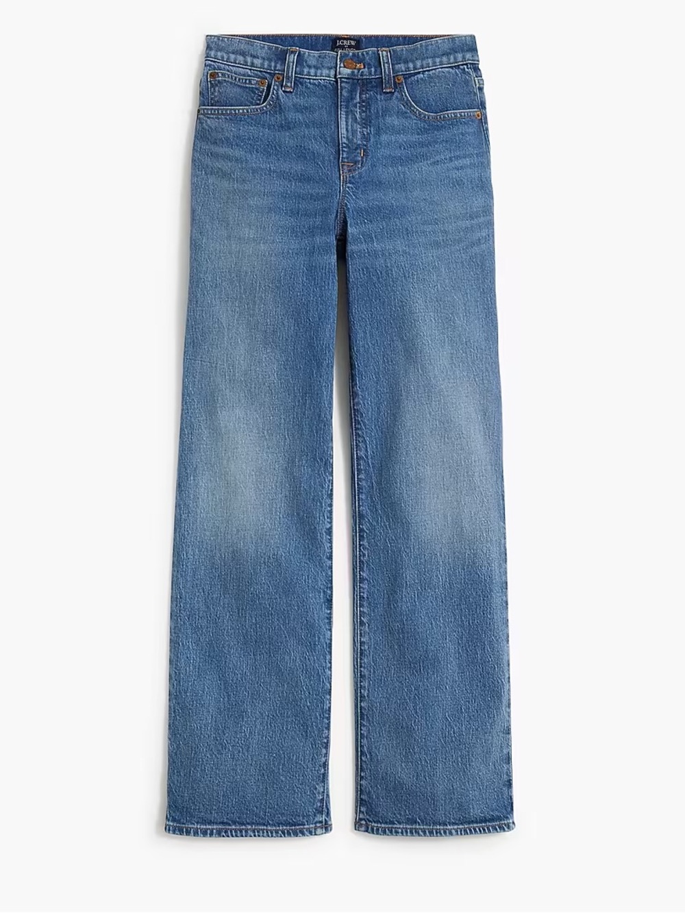 J. Crew Wide Leg Full Length Jean in All Day Stretch - Picture 1 of 5